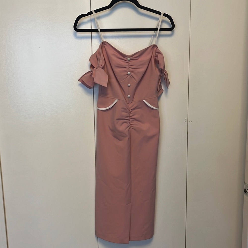 Pink Stop Staring Pencil Dress